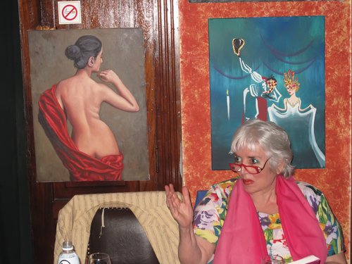 xie reading at library antiqua