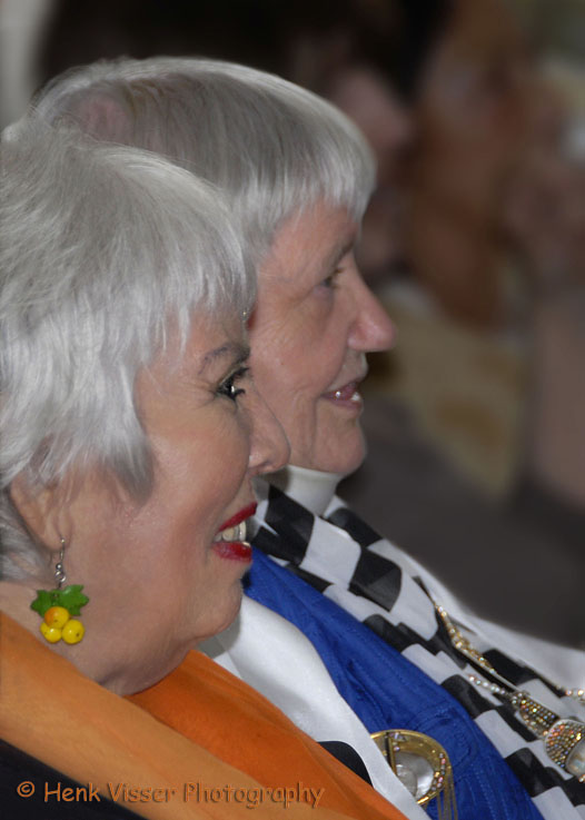 xie and rozetta en profile close up